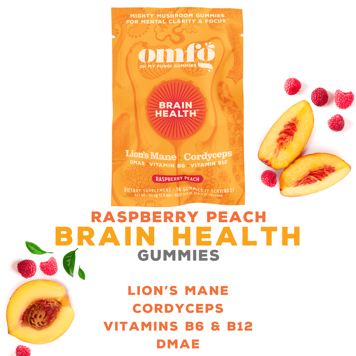 OMFG Gummies Brain Health Gummies Lions Mane Cordyceps
