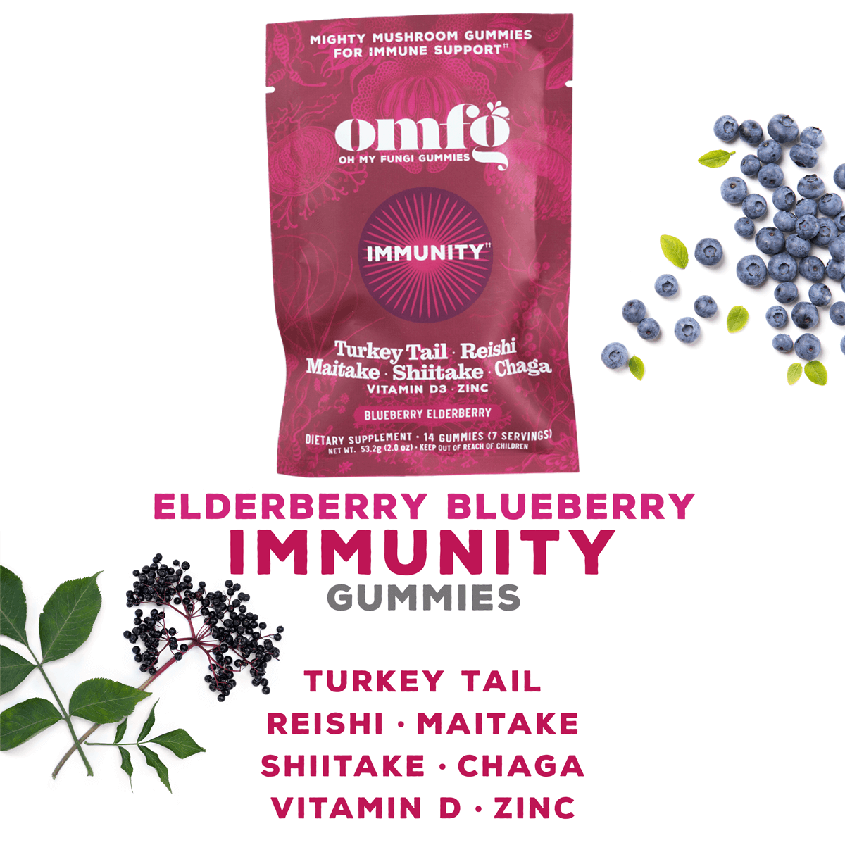 OMFG Gummies Immunity 5 Mushroom Blend