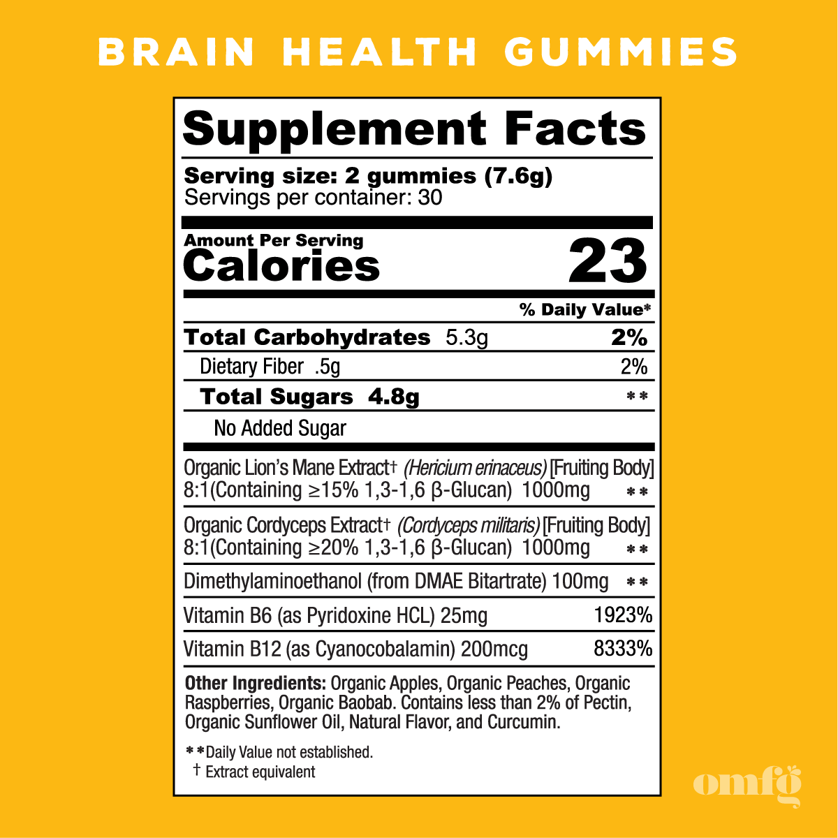 Lion's Mane Brain Health Gummies