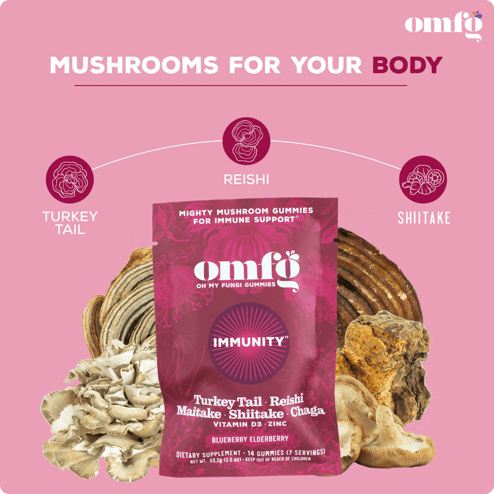 5 Mushroom Blend Immunity Gummies - 7 Day Supply